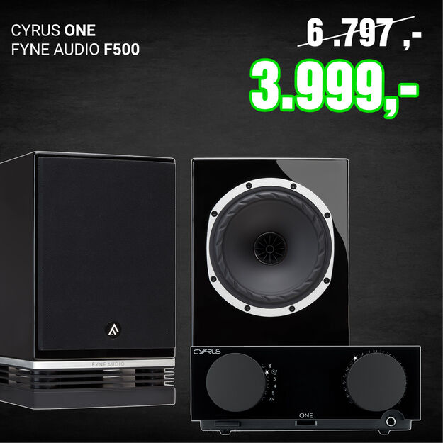 Cyrus One + Fyne Audio F500