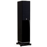 gallery_F501-Piano-Gloss-Black-3Q-Grille-on-small-floorstander