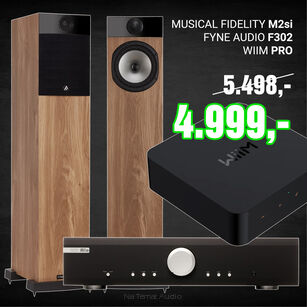 Musical Fidelity M2si + Fyne Audio F302 + Wiim Pro