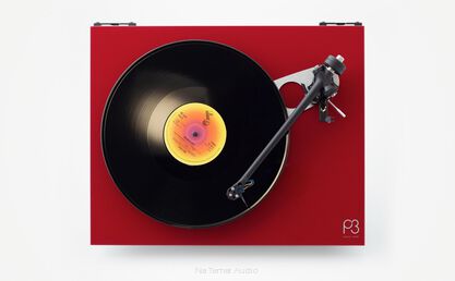 Gramofon Rega Planar 3 Red Gloss (z wkładką Exact)